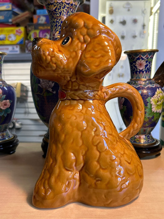 Pichet Barbotine Caniche Céramique
