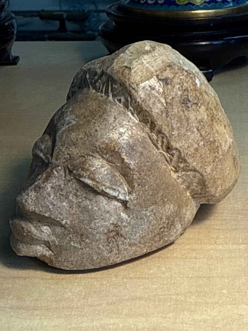 Tête sculptée – Artisanat – Décoration – Pierre naturelle
