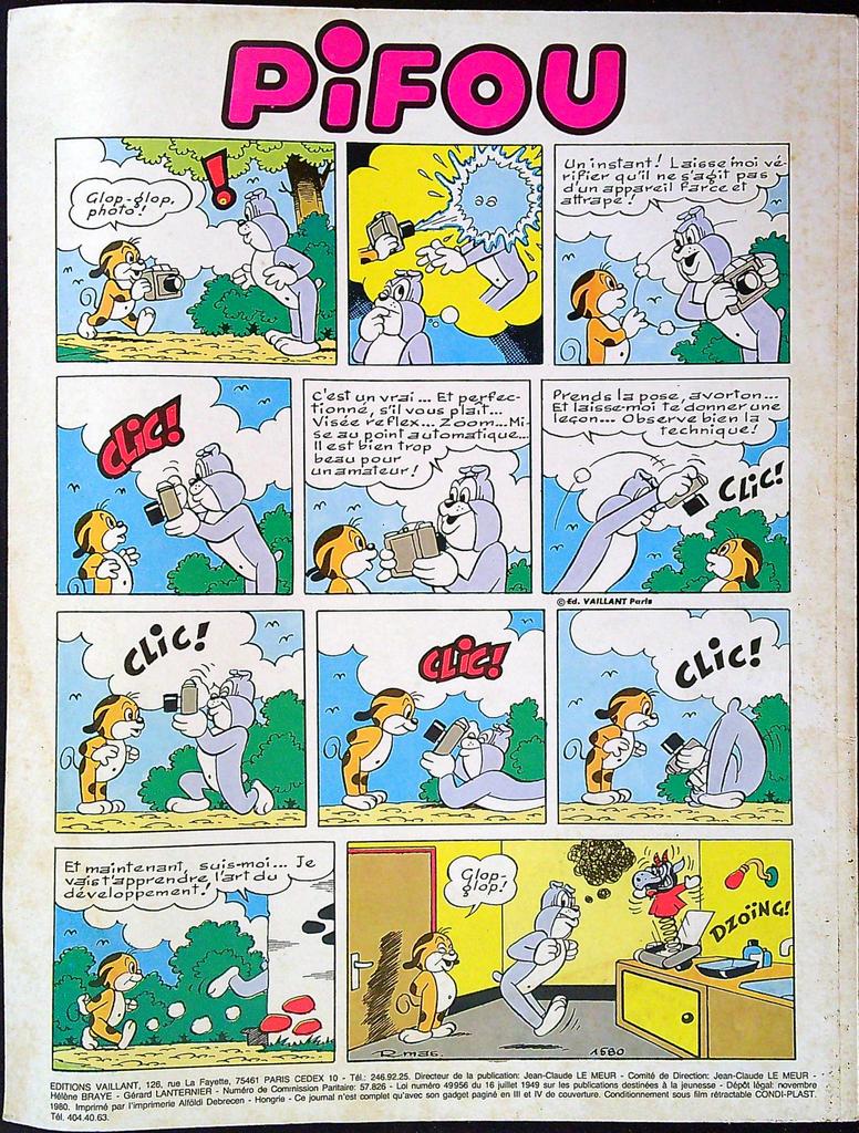 Bd Pif Gadget – Spécial 100% Comique – Bd Jeunesse – Vintage 1980