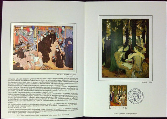 Maurice Denis Enveloppe Dépliant Timbre 1er jour Encart Fdc Yvert et Tellier