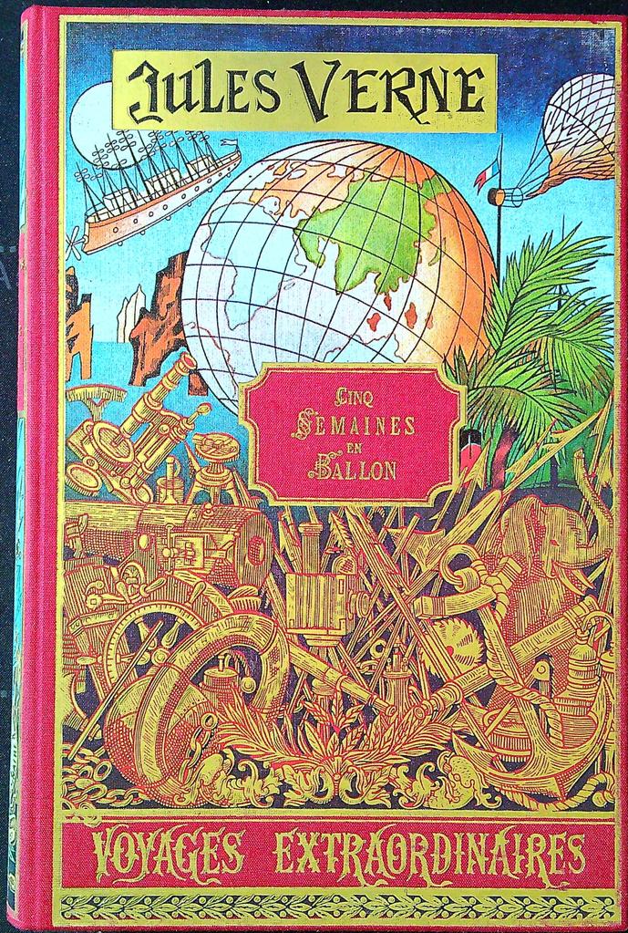 Livre – Jules Verne – Classique – Cinq semaines en ballon