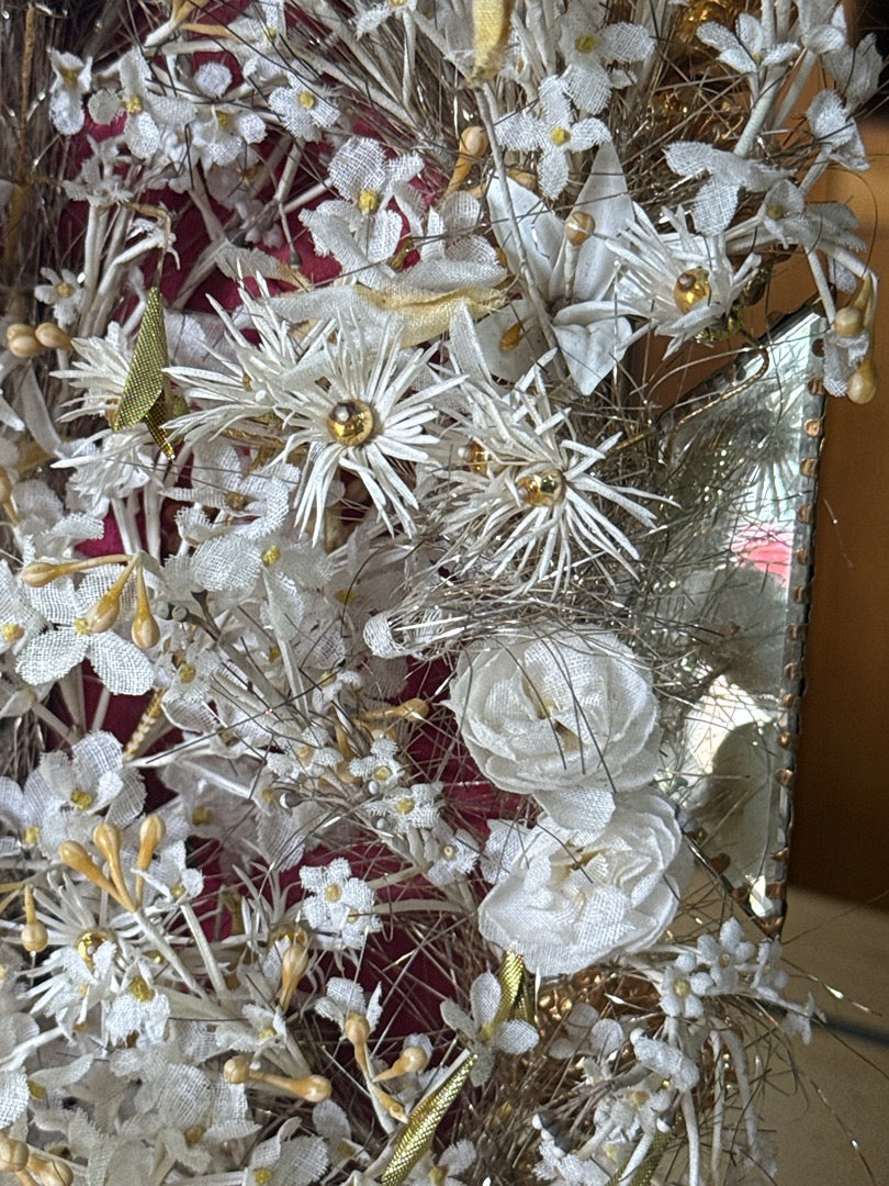 Ornement intérieur de Globe De Mariée – Napoléon Iii – Décoration – Fleurs de cire