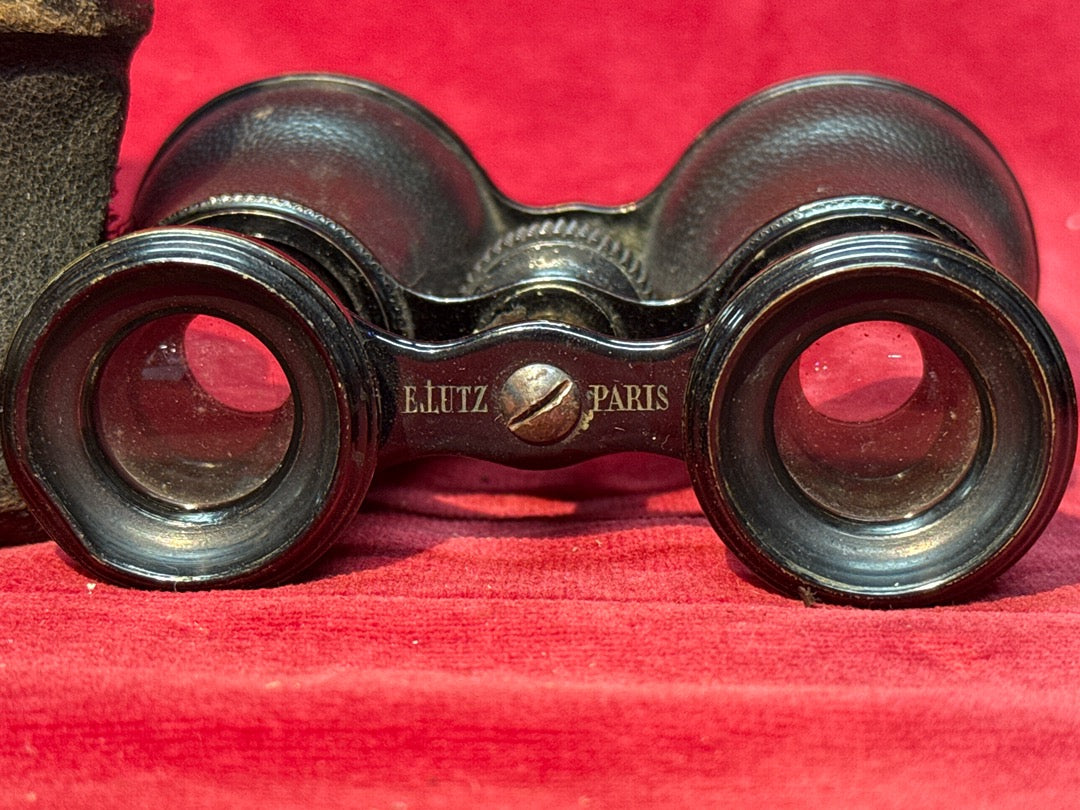 Jumelles de théâtre E. Lutz Paris avec étui cuir