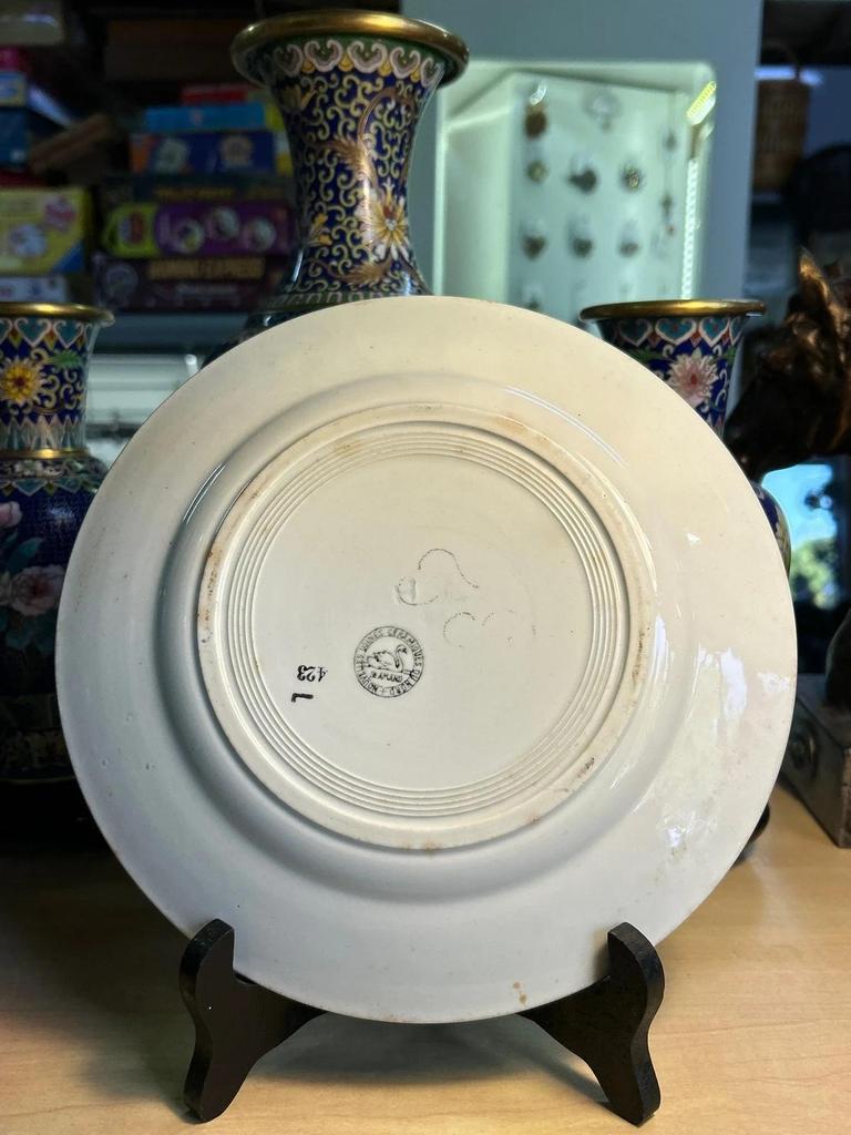 Ensemble de 7 Assiettes Ceranord Céramique du nord St Amand Made in France
