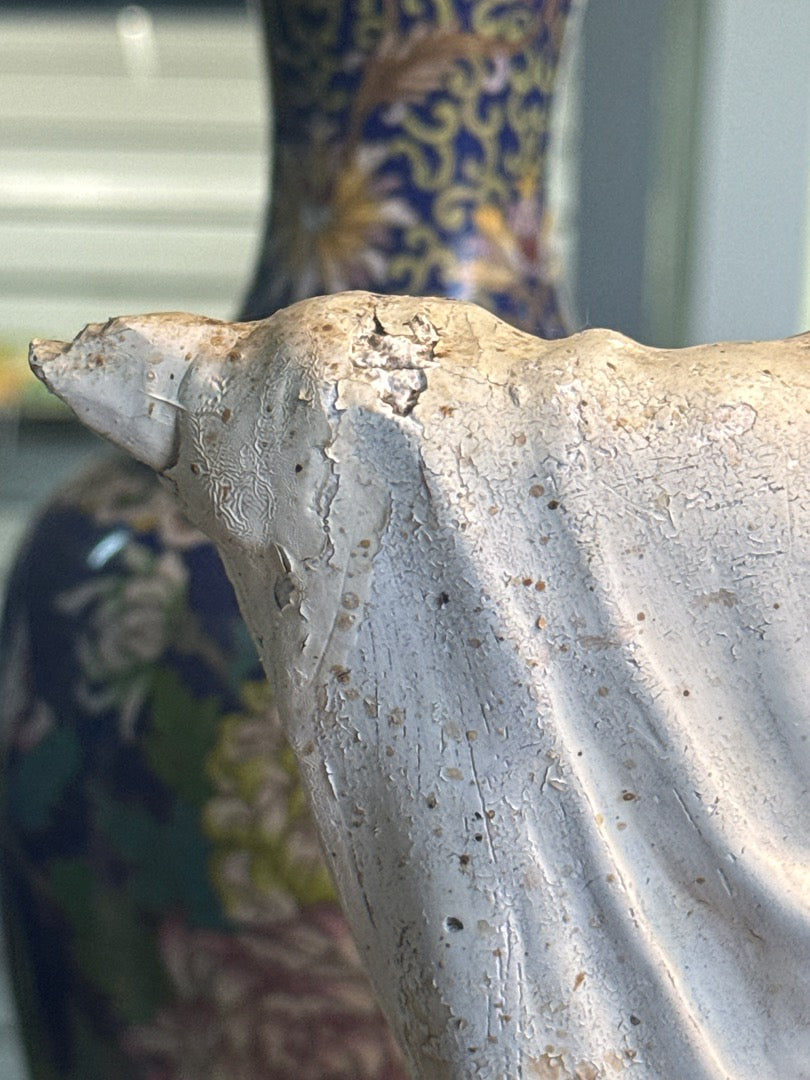 Statue Christ – Sacré-cœur – Ornement – Plâtre ancien