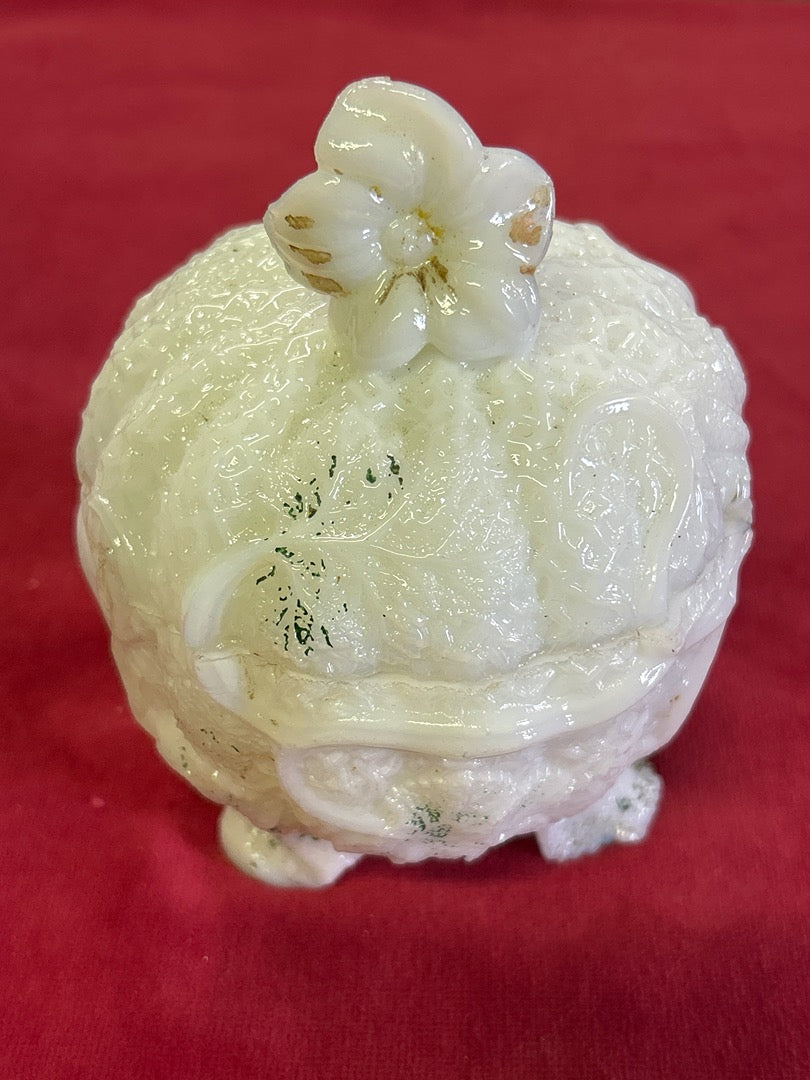 Bonbonnière ou sucrier ancien – En Opaline