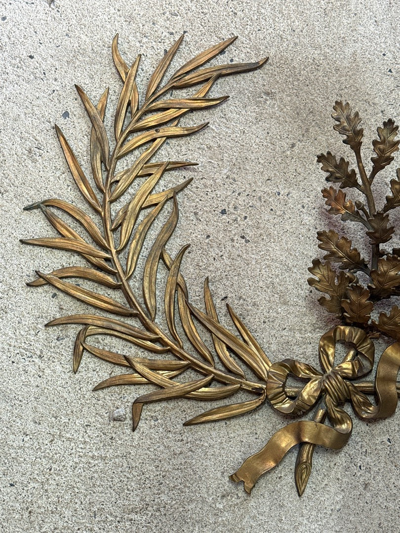 Couronne de laurier en bronze doré