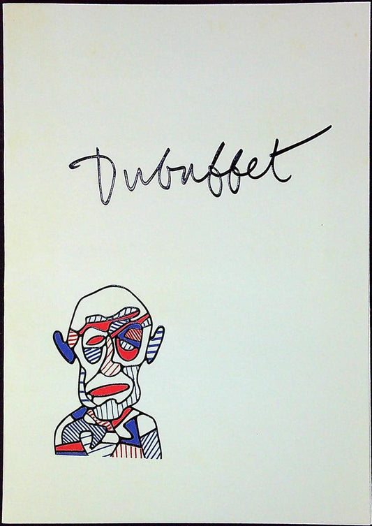 Jean Dubuffet Enveloppe Dépliant Timbre 1er jour Encart Fdc Yvert et Tellier