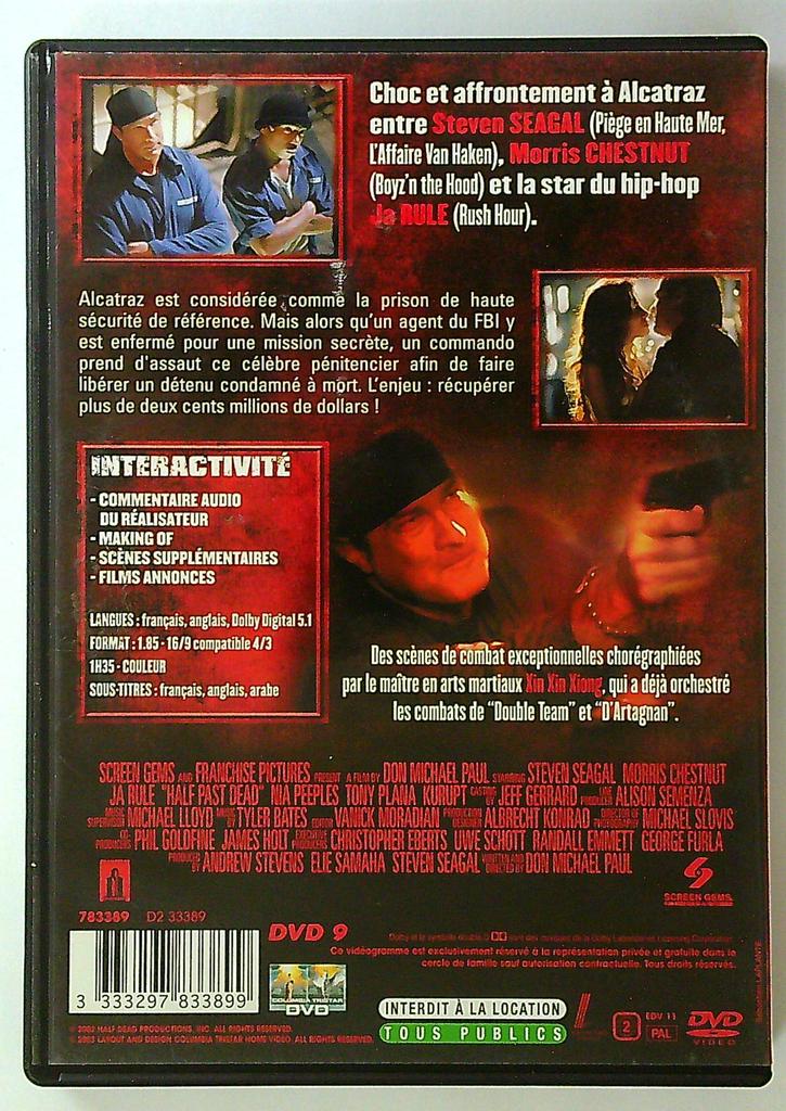 Dvd Mission Alcatraz Steven Seagal film action