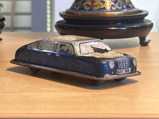 Voiture de police – Gtp 508 – Jouet – Tôle lithographiée vintage