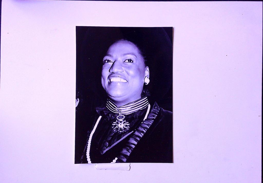 Photographie originale Agip Jessye Norman 1984