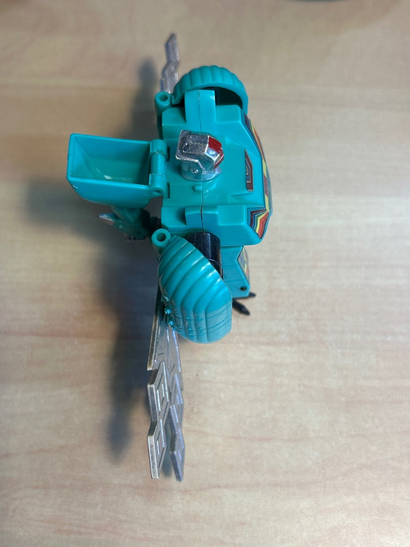 Figurine robot transformable vintage paon Takatoku Bandai