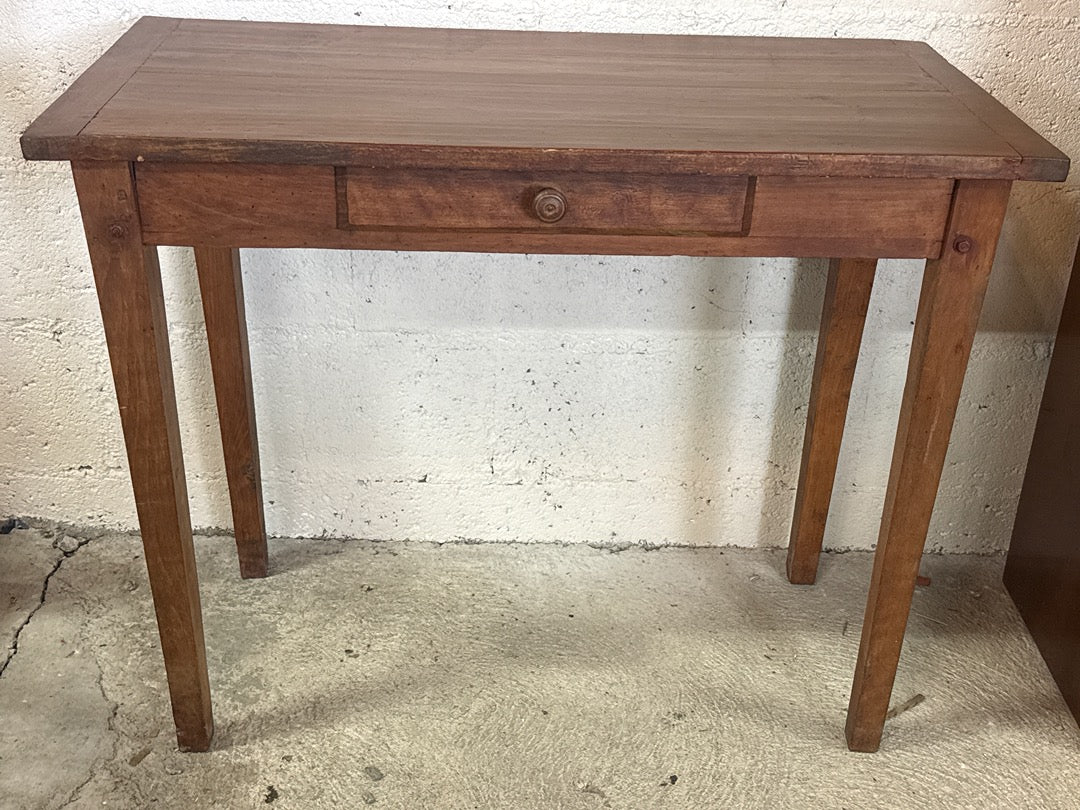 Petite table en bois – Bureau vintage avec tiroir