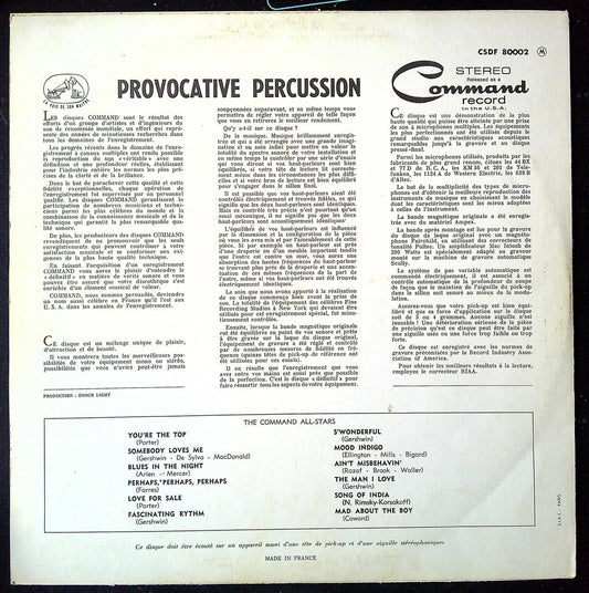 Disque vinyle Lp Provocative Percussion The Command All Stars