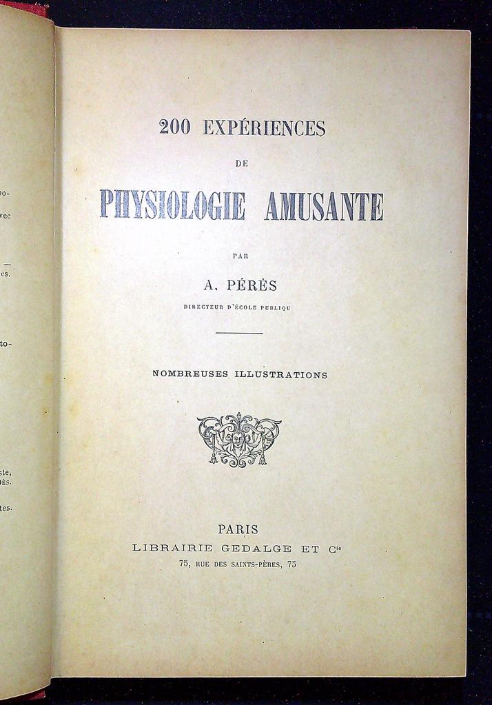 Livre ancien – A. Pérès – Livre enfant – Physiologie