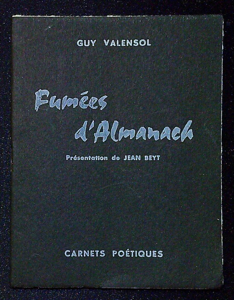 Livre – Guy Valensol – Poésie – Édition originale 1963