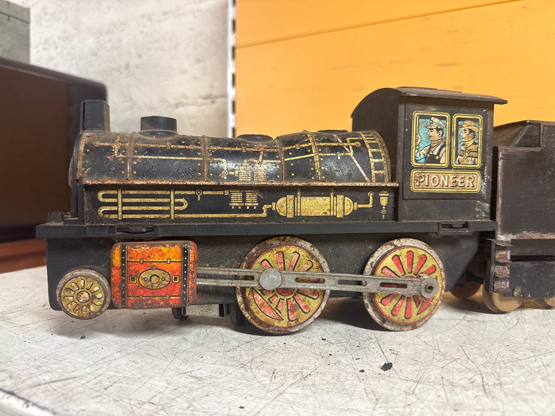 Train miniature – Pioneer Masudaya – Jouets – Locomotive vintage tôle 1875
