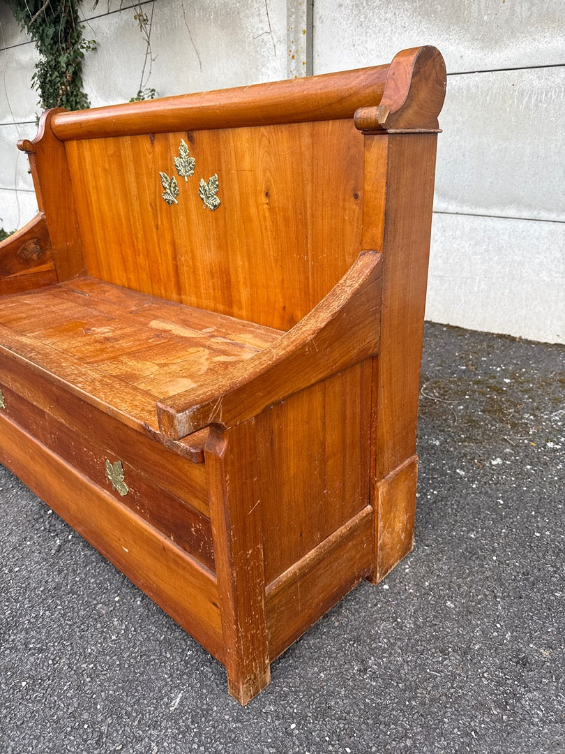 Banc coffre – Vintage – Mobilier – Bois massif