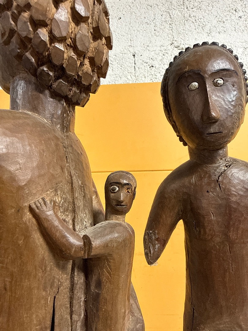 Paire de sculptures en bois – Statuettes africaines