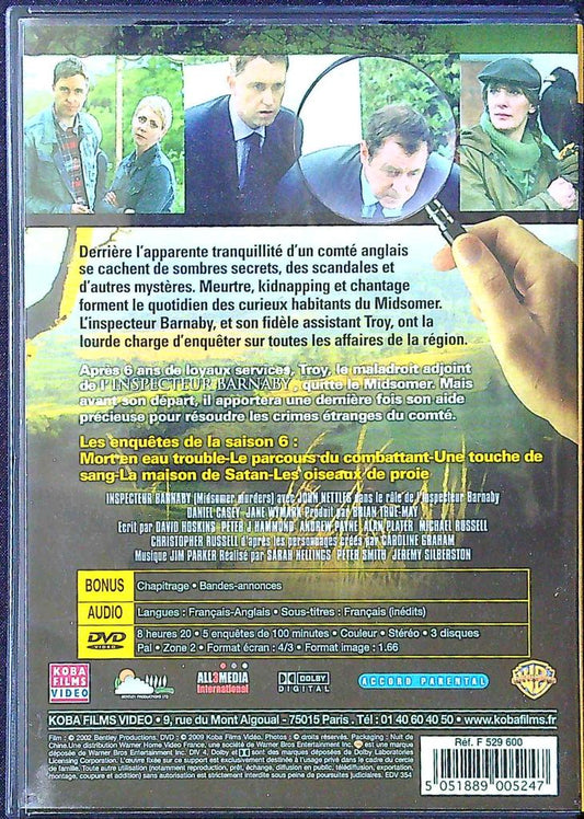 Coffret 3 Dvd – Inspecteur Barnaby Saison 6 – Dvd – Série policière