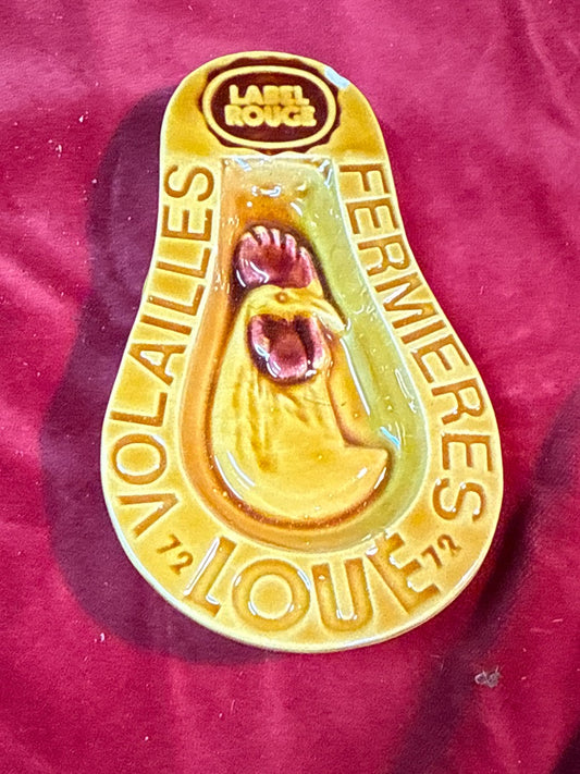 Repose-cuillère Loué – Cuisine – Céramique coq vintage
