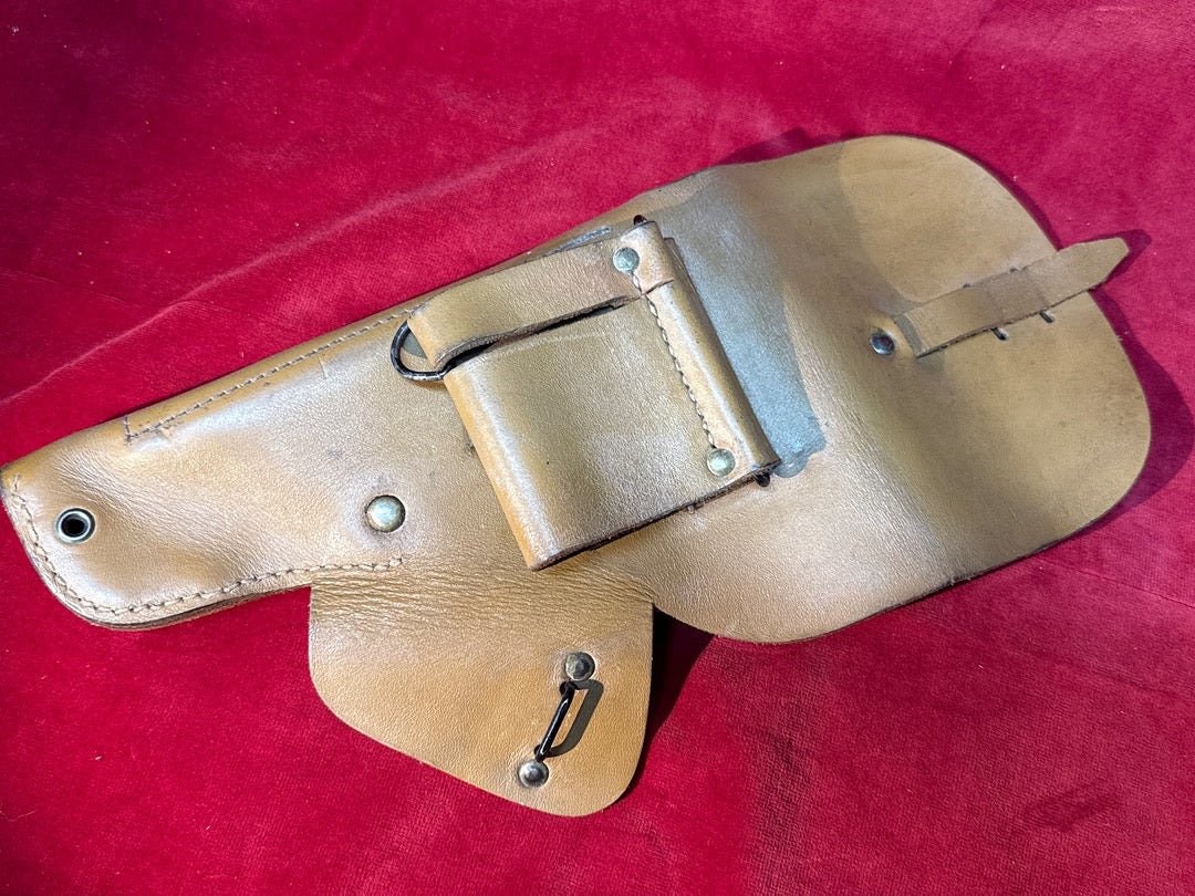 Holster cuir beige vintage militaire
