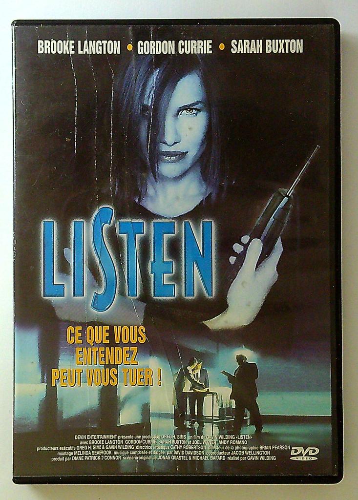 Dvd Listen film thriller Brooke Langton