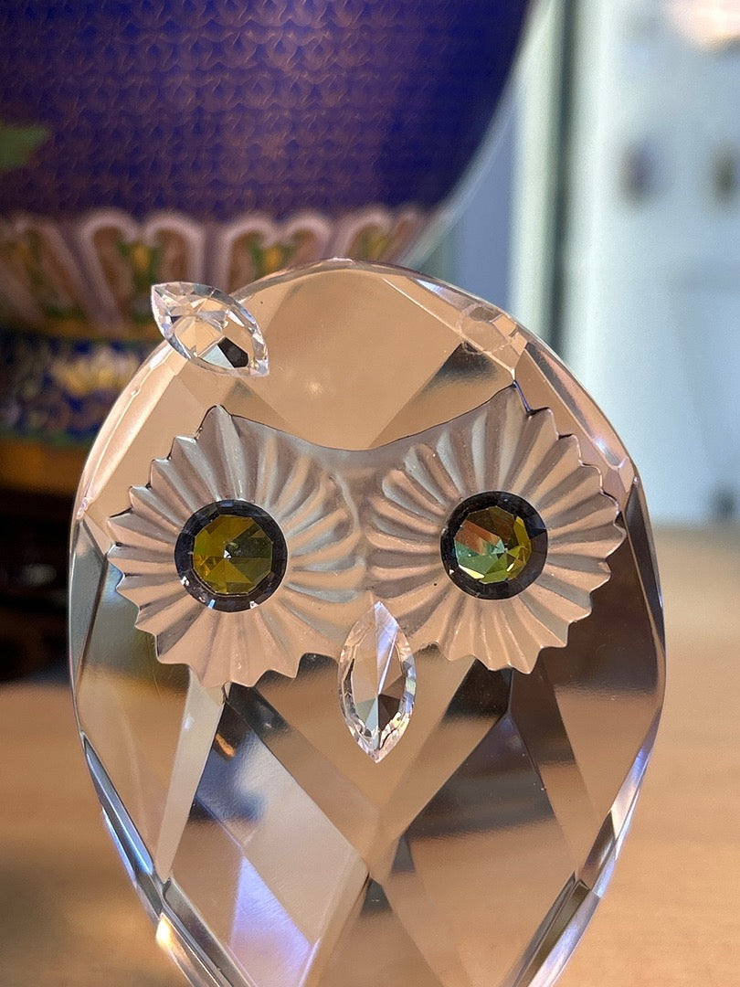 Figurine Hibou / Chouette En Cristal