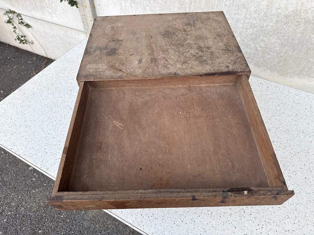 Organiseur à tiroirs – Vintage – Rangement – Bois brut