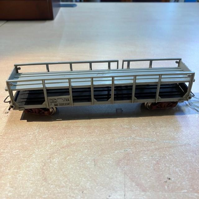 Wagon Porte Autos Jouef Marchandises, Marquage Sncf Hzf 504496 Stva
