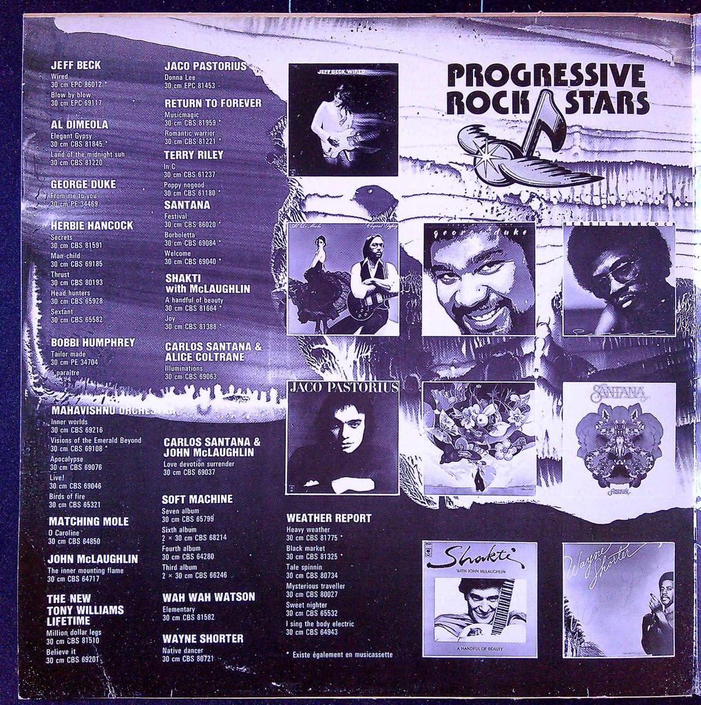 Vinyle Progressive Rock Stars Cbs