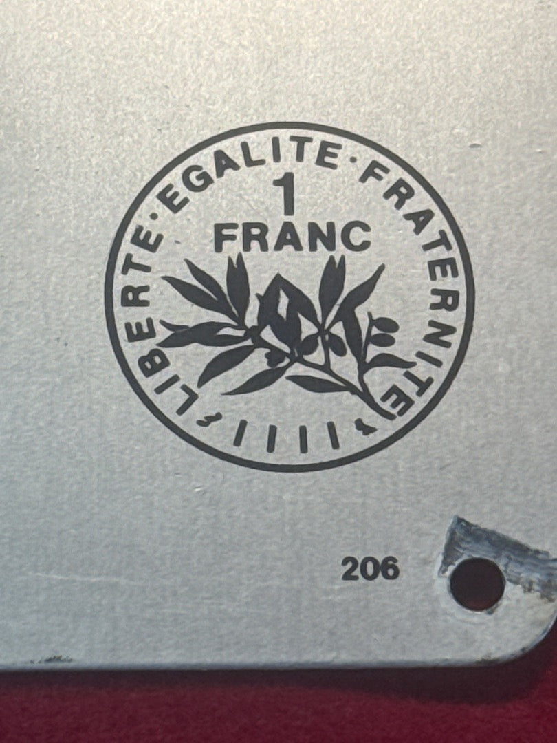 Plaque de parcmètre – Jaeger – Vintage – Objet de collection