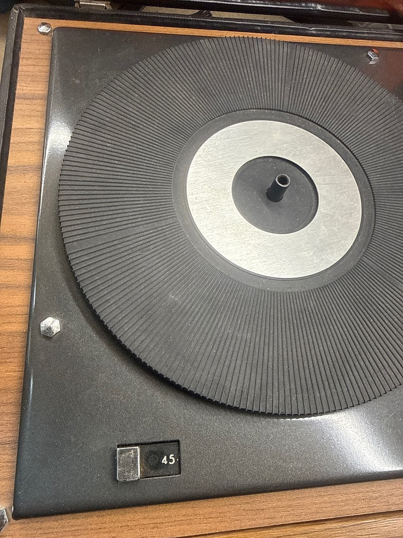 Tourne-disque – Pathé Marconi – Valise vintage bois