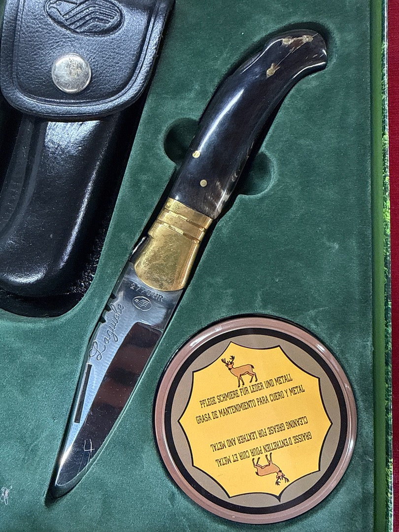Coffret chasse Pradel France – Coffret trois couteaux et étuis