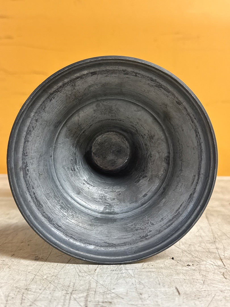 Lampe à pétrole – Ancien modèle en verre bleu et métal
