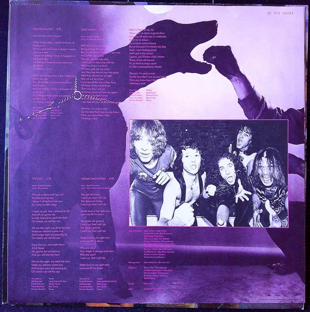 Vinyle 33t Scorpions Animal Magnetism Harvest 1980