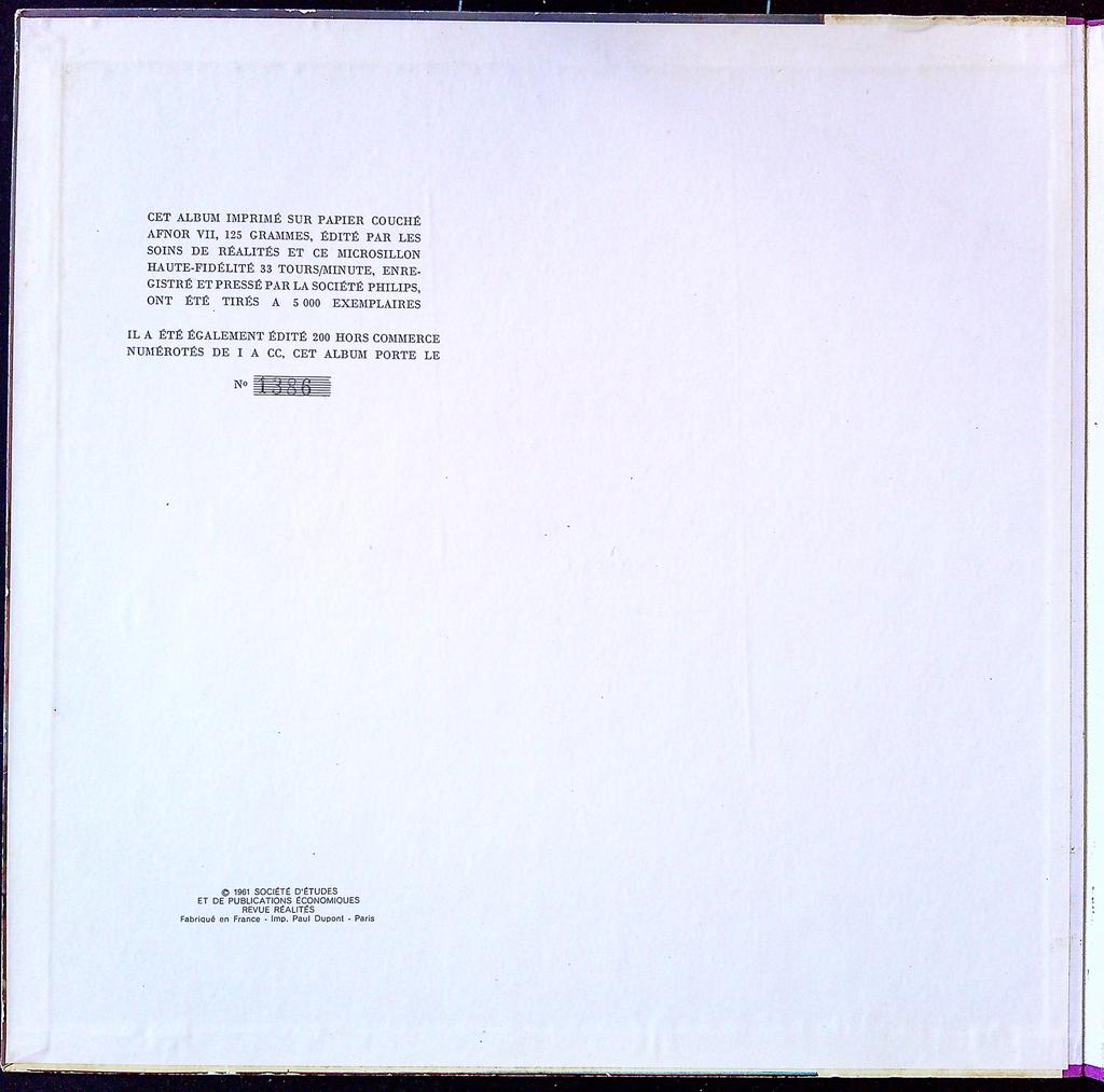 Disque vinyle – Philips – Musique classique – L'école de Naples