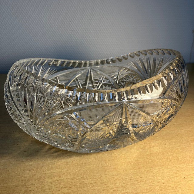 Coupe, Vase Corbeille, En Cristal de Bohême