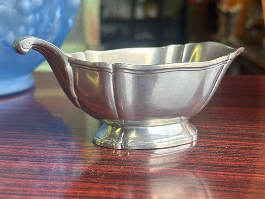 Saucière – Étain d'art – Plat de service – étain vintage