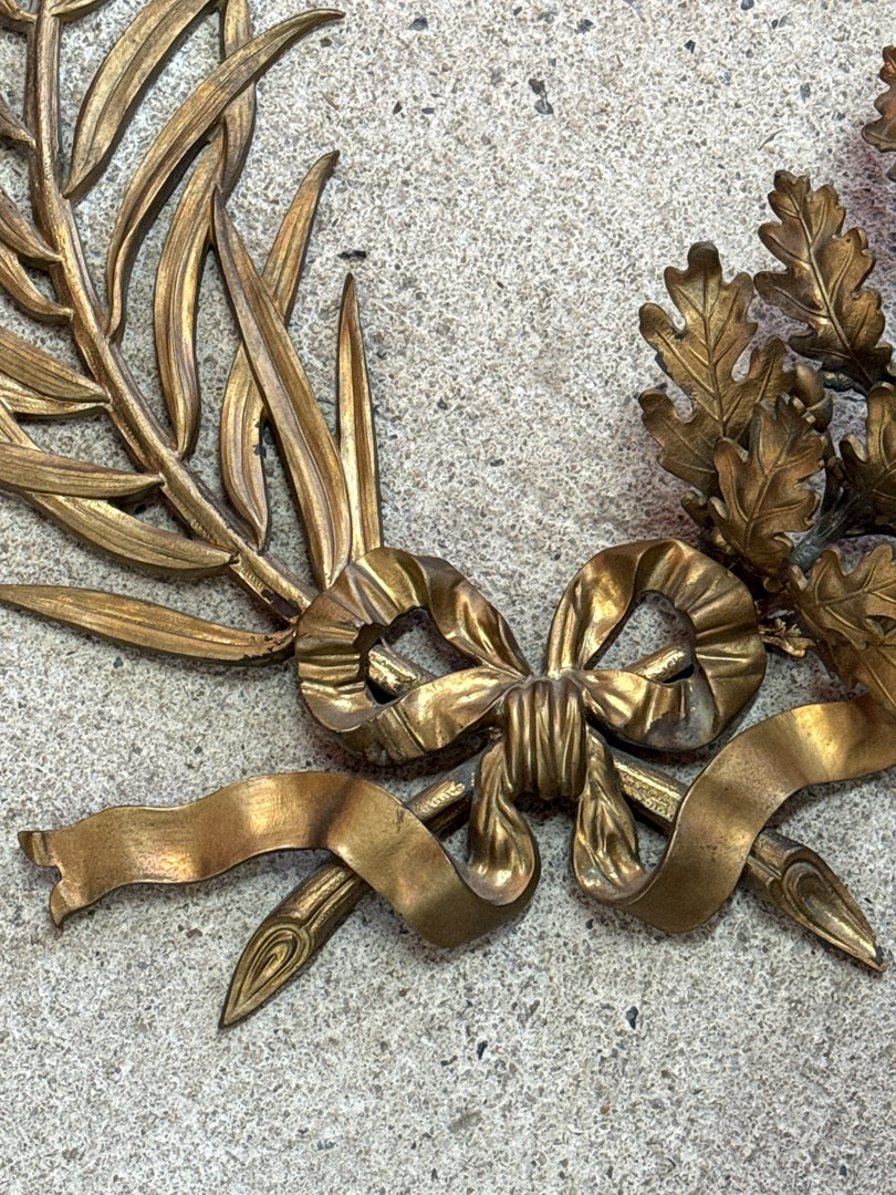Couronne de laurier en bronze doré