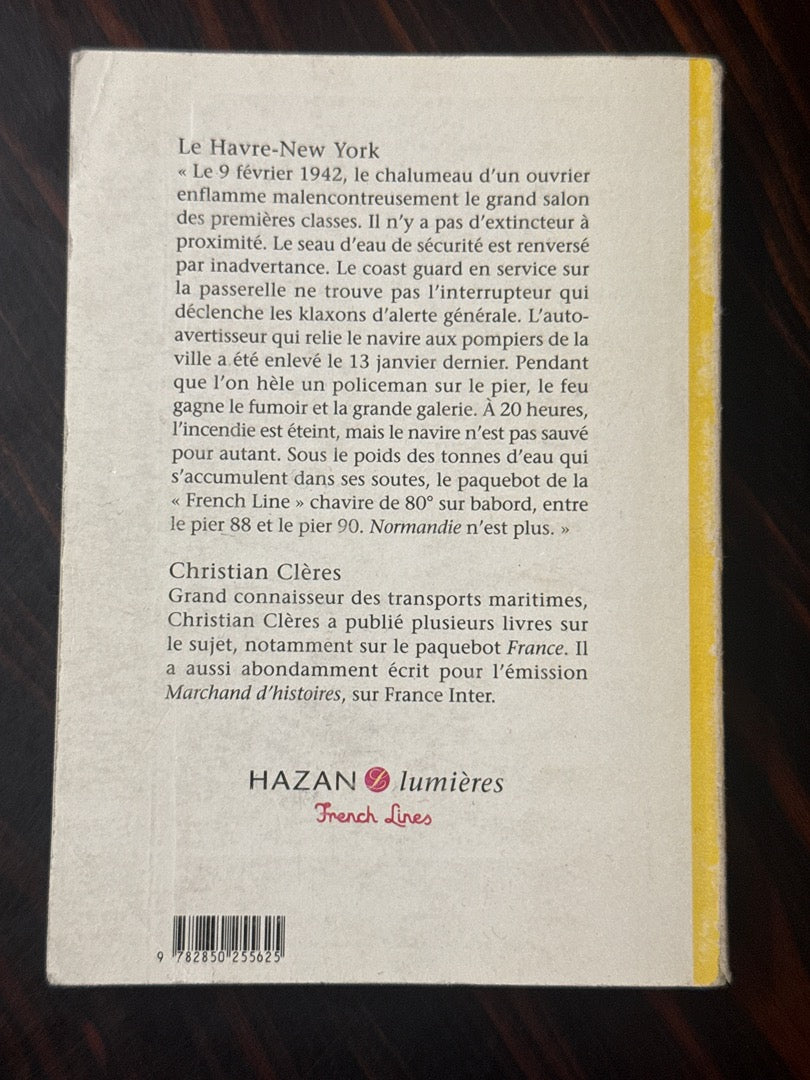 Livre – Le Havre-new York – Histoire – Paquebots