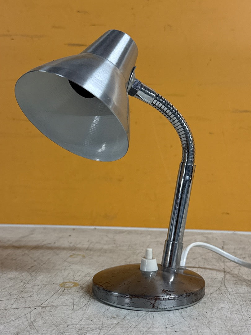 Lampe de bureau – Métal argenté vintage