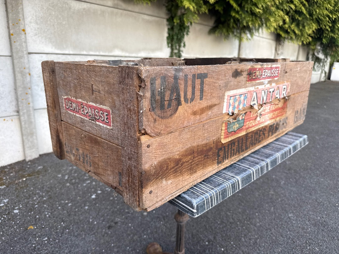 Caisse en bois – Antar – Boîte de rangement – Vintage