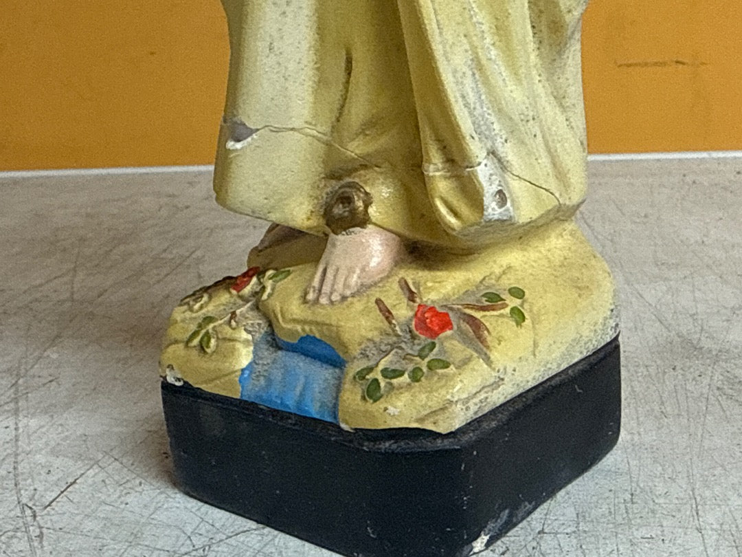 Statue Vierge de Lourdes – Céramique ancienne