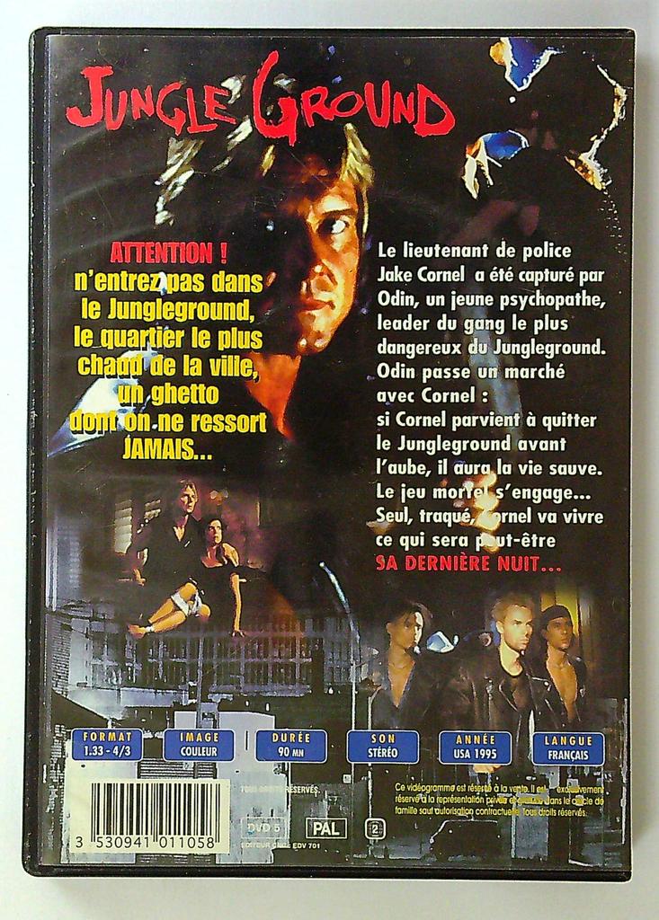 Dvd Jungle Ground Action Roddy Piper Français