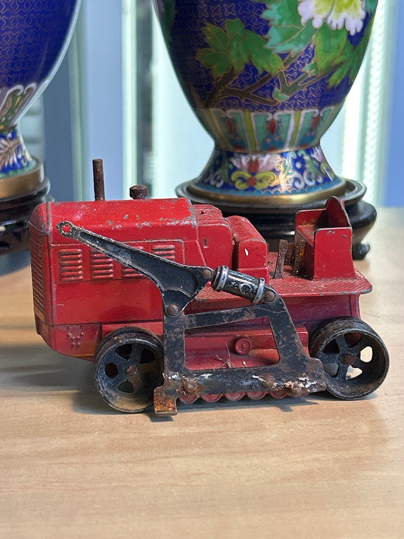 Tracteur miniature – Dart Mfg Co – Véhicules – Métal rouge vintage