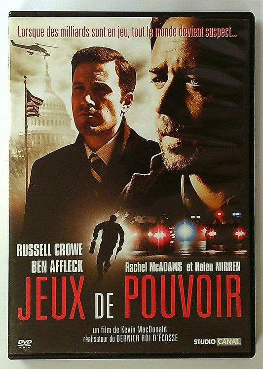 Dvd Jeux de Pouvoir Russell Crowe Ben Affleck Studio Canal