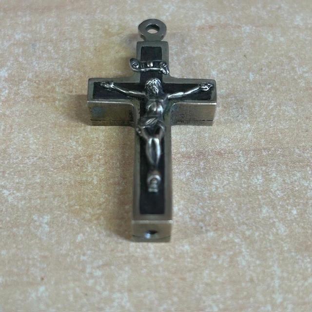 Reliquaire Croix, Crucifix en argent P.p Trappisti