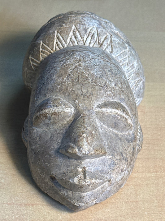 Sculpture tête en pierre – Artisanat – Décoration – Style ethnique