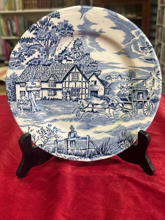 Assiette – Lunéville – Assiette – Décor bleu style anglais